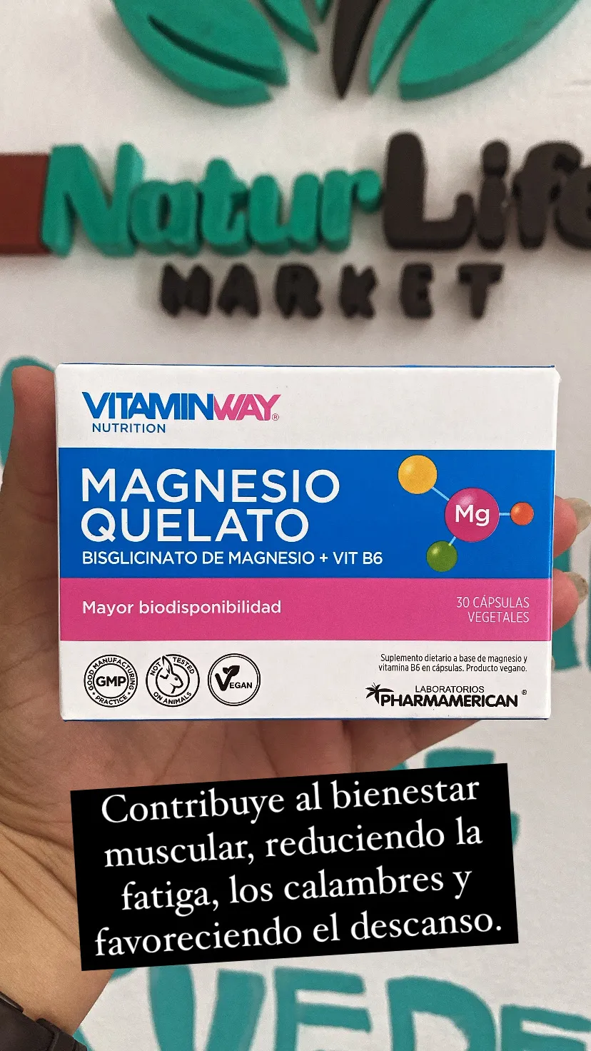 Magnesio Quelato  x 30 cápsulas Vitamin Way